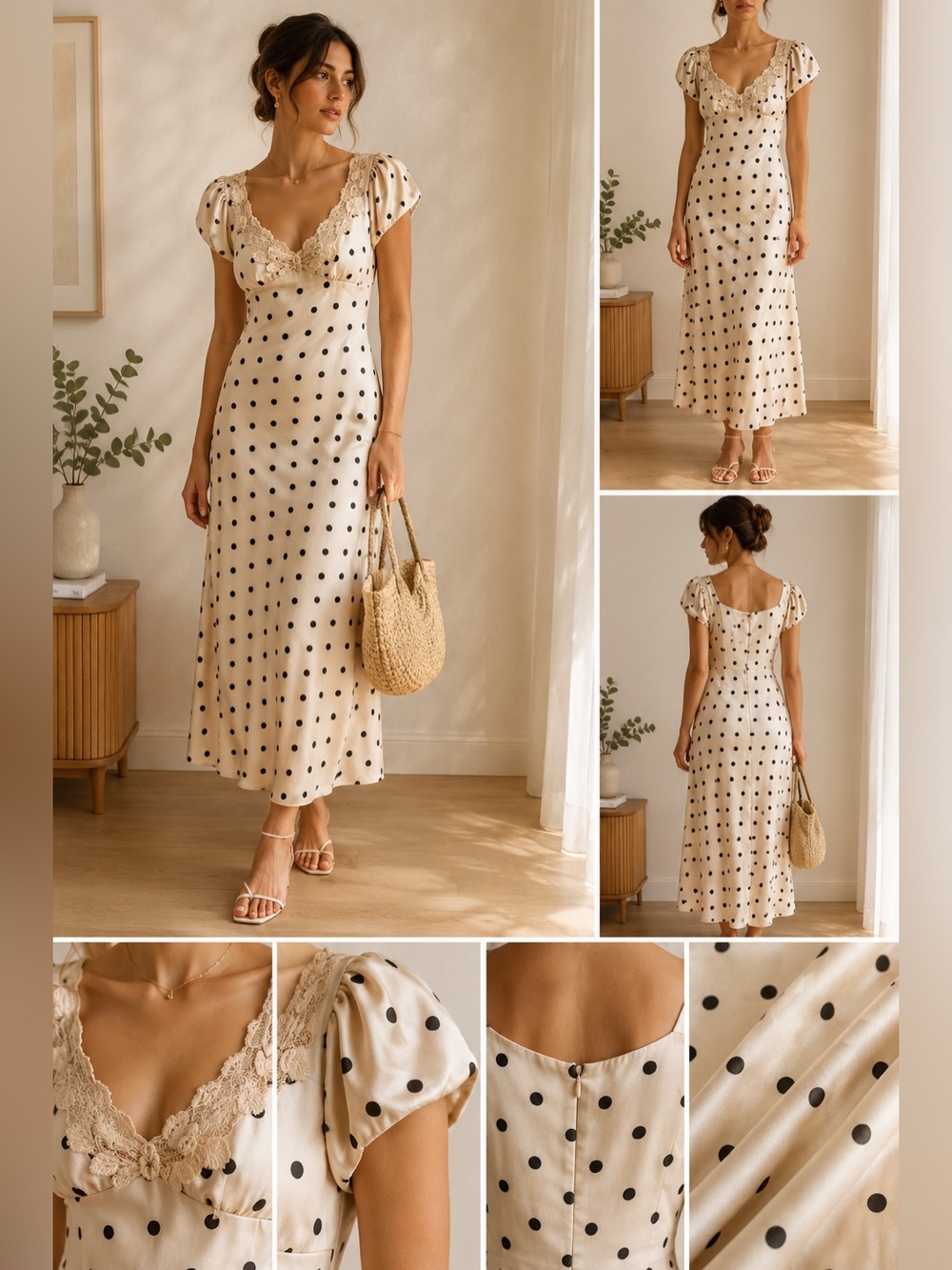 VIRAL NEW CAMILA COELHO POLKA DOT BUTTERFLY LACE DETALS DRESS M
🚨NO DISCOUNT - Picture 3 of 16